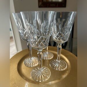 Waterford Crystal Lismore Tall Water Goblet   8 1/4” tall. MSRP $52.00